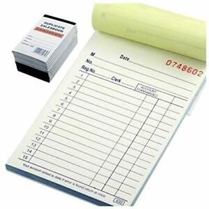 10 Pack Lot Sales Book Order Receipt Invoice Book Carbonless Copy (50 Sets