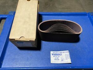 Box of 10 Norton Metalite R228 Sanding Belts 4&#034; x 24&#034; Grit 120-x, NOS