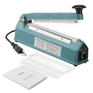 Impulse Sealer, 8 inch Handheld Impulse Bag Heat Sealer Packaging Machine for