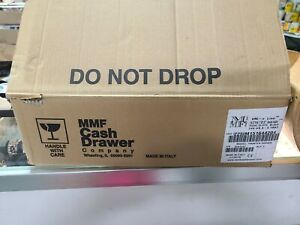 MMF VAL-U-LINE POS CASH DRAWER 16 X 16 BLACK 4 BILL 8 COIN NEW NO KEY