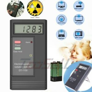 Handheld EMF LCD Digital Tester Electromagnetic Radiation Detector Meter Battery