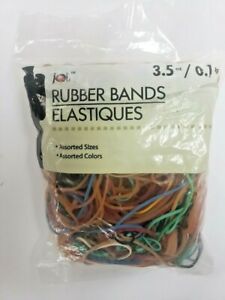 Jot Assorted Sizes &amp; Assorted Colors Rubber Bands 3.5 oz. Bag