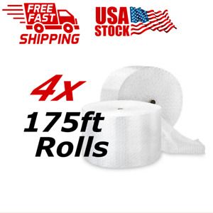 4x Bubble rolls 12&#034;x175ft Cushioning Perforated 3/16&#034; small Bubbles Wrap roll
