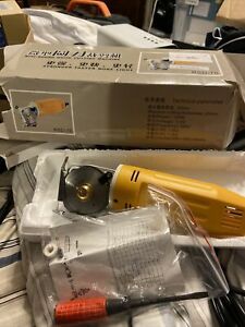 RoMech Mini Electric Cloth Cutter, Rotary Blade Fabric Cutting Machine, Octag...