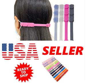 Face Mask Ear Hook Extender 5 Count - Adjustable Ear Saver Strap Extension USA