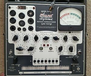 Stark 9-66a tube tester with extra roll, &amp; manual
