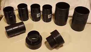 Dust collection collector ductwork coupling connectors reducer vacuum 4&#034; , 3&#034;
