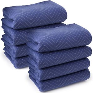 Sure-Max 8 Moving &amp; Packing Blankets - Deluxe Pro - 80&#034; X 72&#034; (40 Lb/Dz Weight)