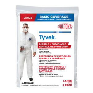 TRIMACO 14122 Coverall Tyvek Lg