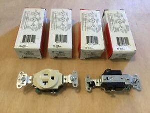 Pass &amp; Seymour 5351-I Ivory Spec Grade Single Receptacle Outlets  20A 125V 5-20R