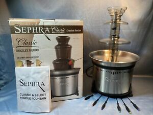 Sephra Classics Fondue Chocolate Fountain Missing Viscosity Funnel