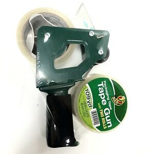 DUCK Brand TAPE GUN Standard Shipping Packaging w 2 ROLLS of Tape 109 YARDS New