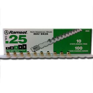 RAMSET 3RS25 .25 CALIBER STRIP LOAD GREEN POWER 3, 100 SHOTS