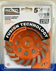 RIDGID HD-TAW5018P1 5 inch Turbo Tumbler Grinding Wheel Concrete Leveling