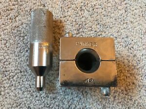 PARKER 12 VISE BLOCK W/ FLARING PIN SET 3/4” Od Tube Size