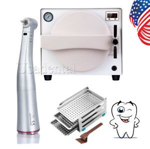 US 18L Dental Autoclave Steam Sterilizer Medical Sterilization/1:5 Contra Angle