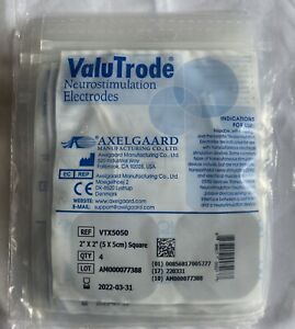 Axelgaard ValuTrode Electrode 2&#034; X 2&#034; Square, 4 Per Pack - 10 Packs