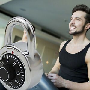 Travel Padlock Password Lock Outdoor Silver Hardened Alloy Home Luggage Lock LB