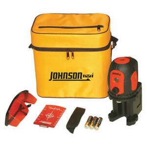 JOHNSON 40-6680 Dot Laser Level,Int/Ext,Red,200 ft.