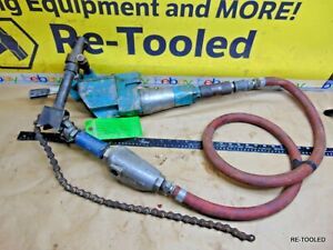 PNEUMATIC POWER AIR HACKSAW RECIPROCATING SAW w CHAIN VISE STEIN FAG GERMANY