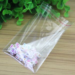 400* Self Adhesive Seal Plastic Bags Jewelry Transparent Packing 7x10cm