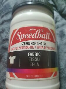 SPEEDBALL ART PRODUCTS 4603 FABRIC SCREEN INK WHITE 32OZ