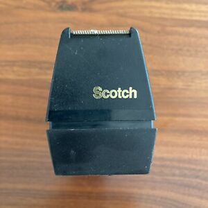 Scotch Desktop Tape Dispenser 1&#034; Core Weighted Non-Skid Base Black C38BK