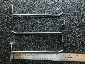 Slat wall hooks 8&#034; used - box of 80 - Free Shipping