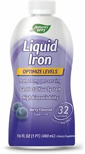 Liquid Mineral Supplement, Iron, Natural Berry, 16 Ounce 16 Fl Oz (Pack of 1)