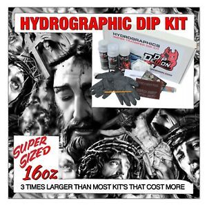 Hydrographic dip kit Jesus His Will Be Done hydro dip dipping 16oz