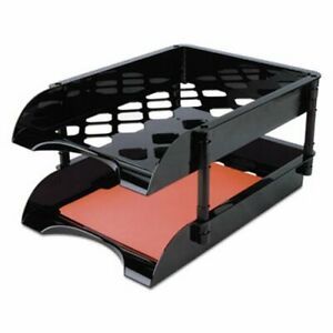 Officemate High Capacity Tray Set, Letter/Legal, Black, 2 per Pack (OIC21072)
