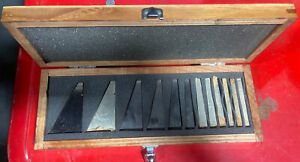 New Steel 1/4 To 30 Degree Gauge Block Precision Angle Block Set 12 Pack