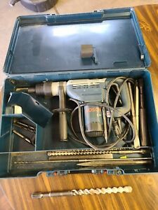 Boschhammer 11247 Hammer Drill Used With Case And 18 Bits