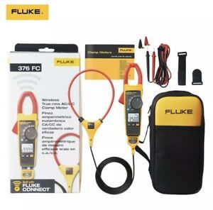 Fluke 376 FC True-RMS AC/DC Volt Ohm Amp Clamp Meter WIFI Connection With iFlex