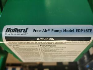 BULLARD FREE AIR EDP16TE Ambient Air Pump,5 Psi- 0 hours