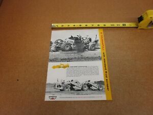1964 ? Wabco LeTourneau Westinghouse D Tournapull scraper sales brochure 4 pg