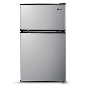 Midea 3.1 Cu. Ft. Compact Refrigerator, WHD-113FSS1 - Stainless Steel