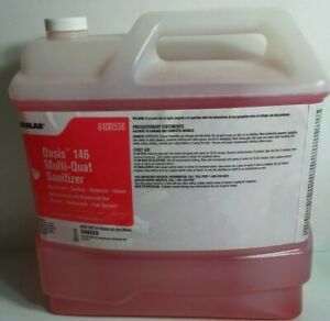 2.5 GAL ECOLAB Oasis 146 Multi-Quat Sanitizer 6100536 Disinfectant and Cleaner