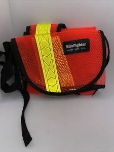 Nite Fighter  Safety Vest large NEW ORANGE YELLOW FLORESCENT WORK VEST