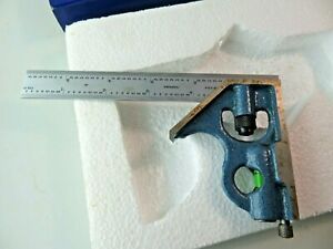 6&#034;  Combination Square  w/ 6&#034; 4R Graduation Blade NEW