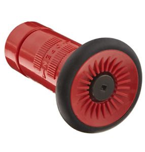 MOON 1&#034; Polycarbonate Fire Hose Nozzle Combination Fog Red NPSH 517-101