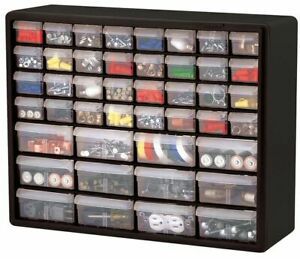 44 Drawer Plastic Bin Small Parts Hardware Crafts Storage Cabinet Organizer New