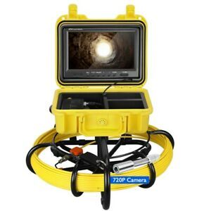 Strong Pipeline Endoscope 9&#034; LCD Monitor Inspection Camera Fit For PLUNBIN pipe.