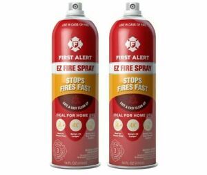 Fire Spray, Extinguishing Aerosol Spray,  Pack of 2,32 seconds of firefighting t