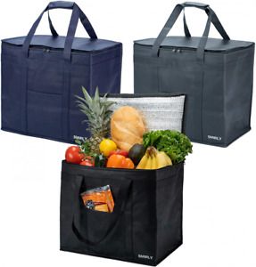 SMIRLY Large Insulated Bag Set: Bags for Food Transport, Insulated...