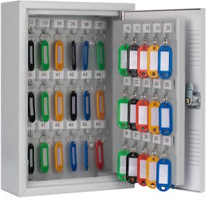 Winbest Steel 50 Position Key Safe Wall Mount Cabinet Storage Key Lock Safe Box