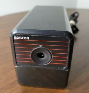Boston Electric Pencil Sharpener Model 18 296A Black WORKING