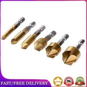 6pcs/set Metric Woodworking Countersink Drill Bit 90 Degree Steel Wood Dril