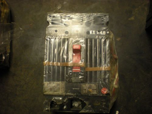 General electric 70 amp 3 pole breaker  w/shunt trip    thed136070      yc-126 for sale
