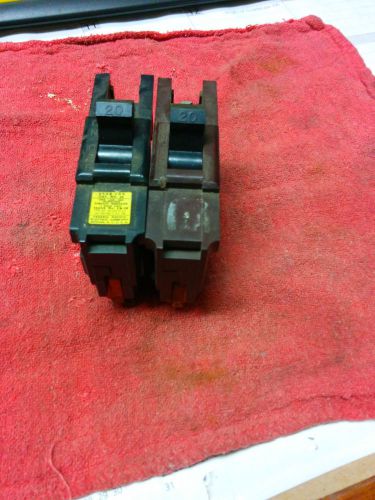 Federal pacific 20 amp  stab lok 1-pole circuit breaker ,lot of 2 pcs for sale